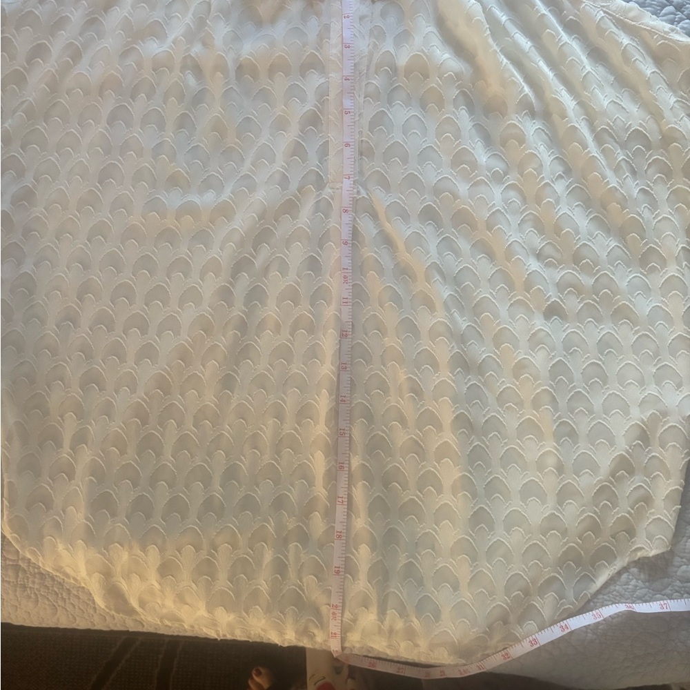 French Connection Ivory Patterned Blouse - image 5